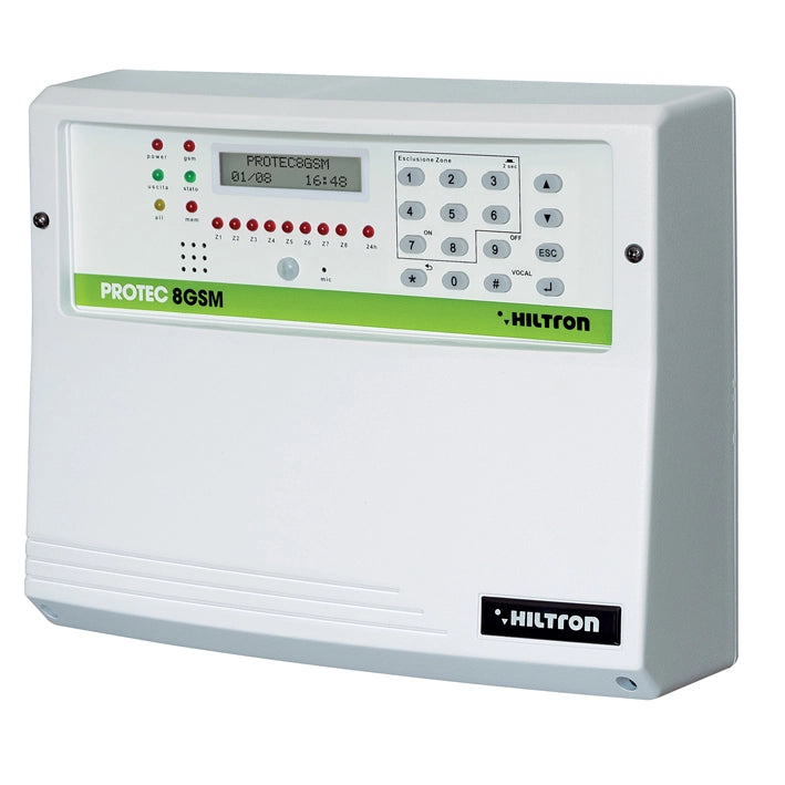 Kit Antifurto Protec 8 Zone GSM sirena rivelatori lettori e chiavi