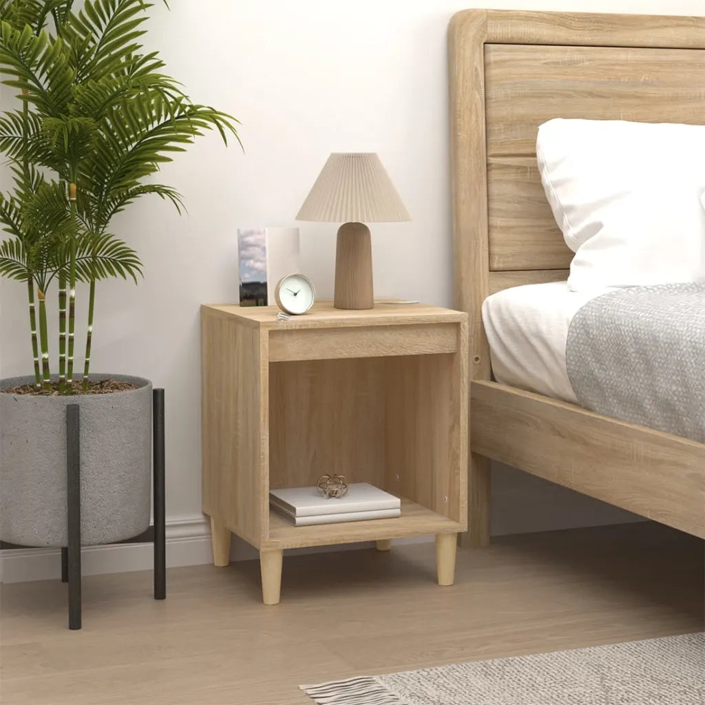 Comodini 2 pz-Set di 2 Tavolino da notte Rovere Sonoma 40x35x50 cm