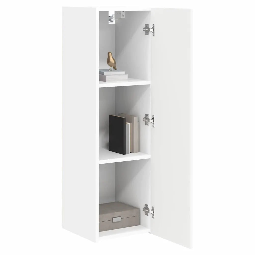 Mobile TV da parete 2 pz-Set di 2 Mobile TV a Muro-Credenza TV Bianco 30 x 31 x 100 cm