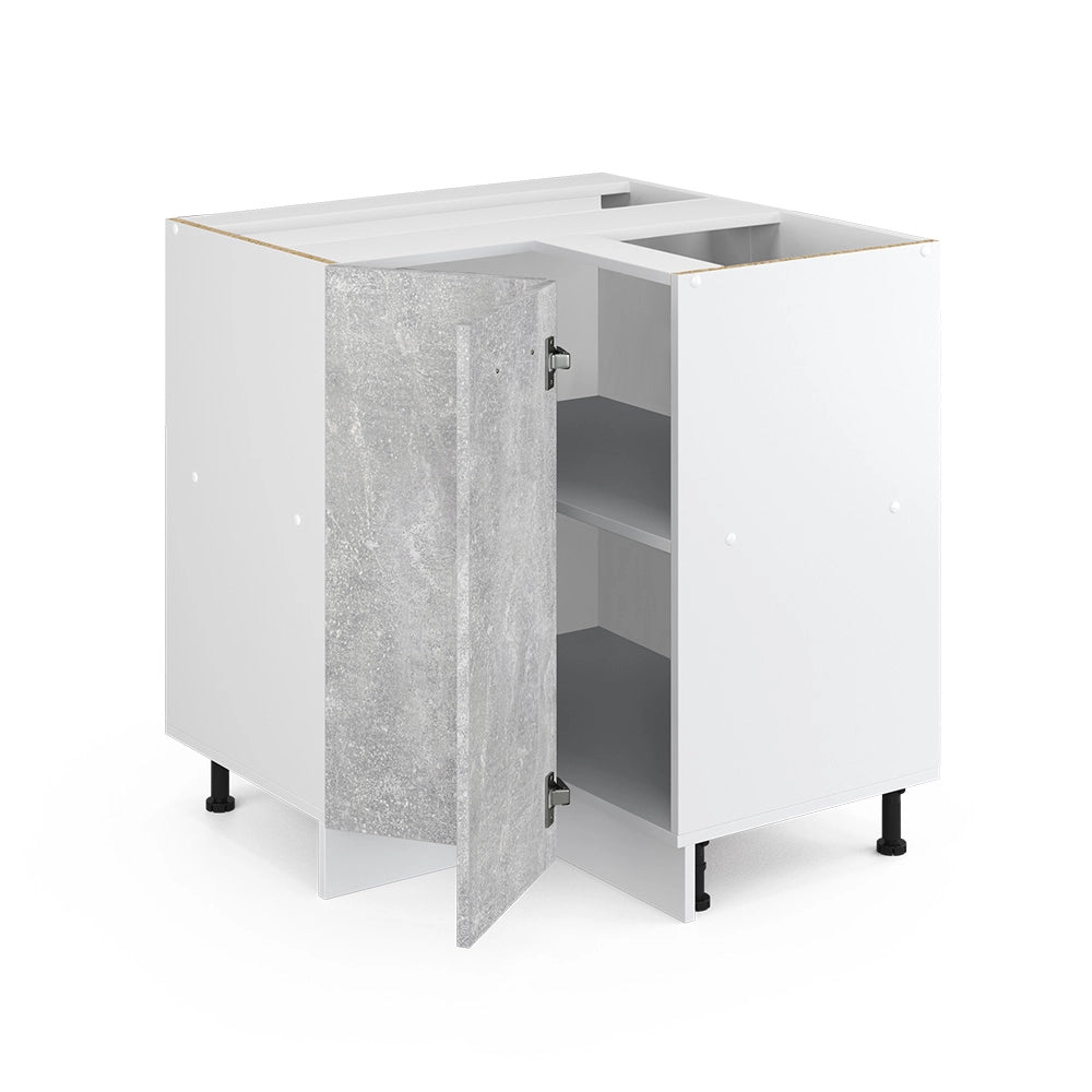 Armadio universale ad angolo R-Line Calcestruzzo 75.6 cm con anta, senza piano di lavoro Vicco