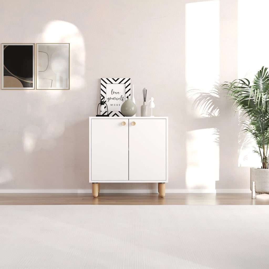 Madia Pontida, Credenza un Ripiano, 72x36x73h cm Bianco