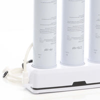 Naturewater Filtro acqua NW-3-PPCTOUF, Sistema di filtrazione a 3 livelli con cartucce, Filtro da banco