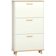 Mobile Scarpiera con 3 Cassetti ¨C Zephmum ¨C Bianco 70x23.5x122 cm