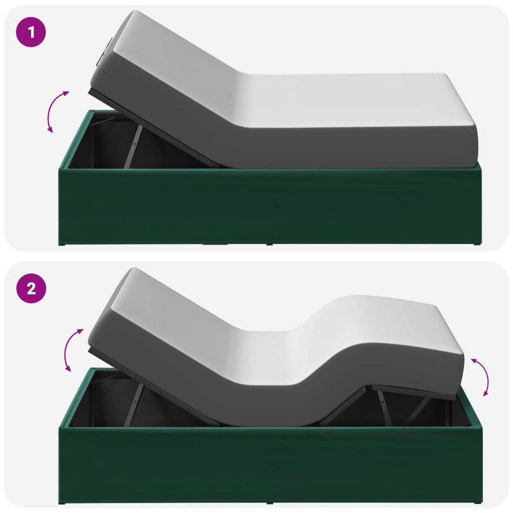 Telaio Letto Elettrico Regolabile Verde Foresta 42037302