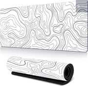 Matrice da Gioco XL per Scrivania 80x30 cm con Bordi Inclinati e Base Antiscivolo - Bianco