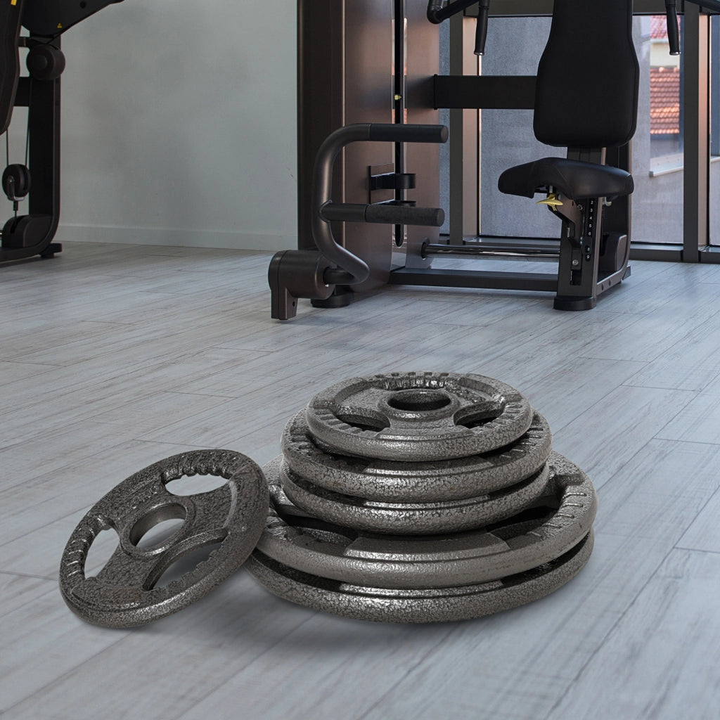 Set Dischi Pesi per Bilanciere e Manubri ¨C zephmum ¨C Acciaio 2.5-35kg Foro 50mm