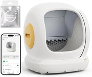 Cassetta automatica per gatti - Cassetta per gatti self-cleaning - Inclusa cassetta per gatti con panno e set di sacchetti di assorbimento extra - Cassetta automatica per gatti self-cleaning