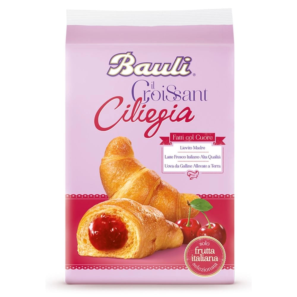 Bauli croissant farciti alla ciliegia in confezione da 6 croissant - 300 grammi totali