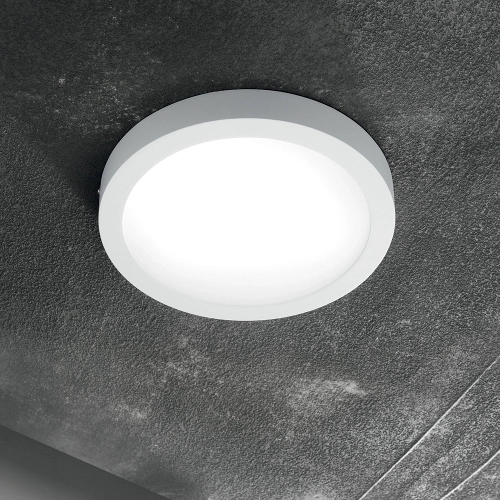 Applique Moderna Round Universal Alluminio-Plastiche Bianco Led 36W 3000K D40