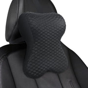 Nek support per auto, schiuma traente, supporto cervicale con cintura regolabile, cuscino cervicale morbido per guidare, giocare, ufficio, sedia (nero)