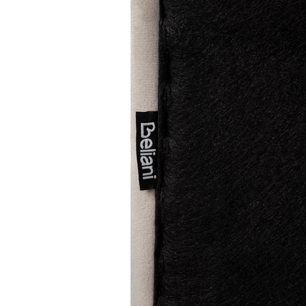 Letto in velluto grigio 180 x 200 cm trapuntato testiera gambe in metallo design moderno