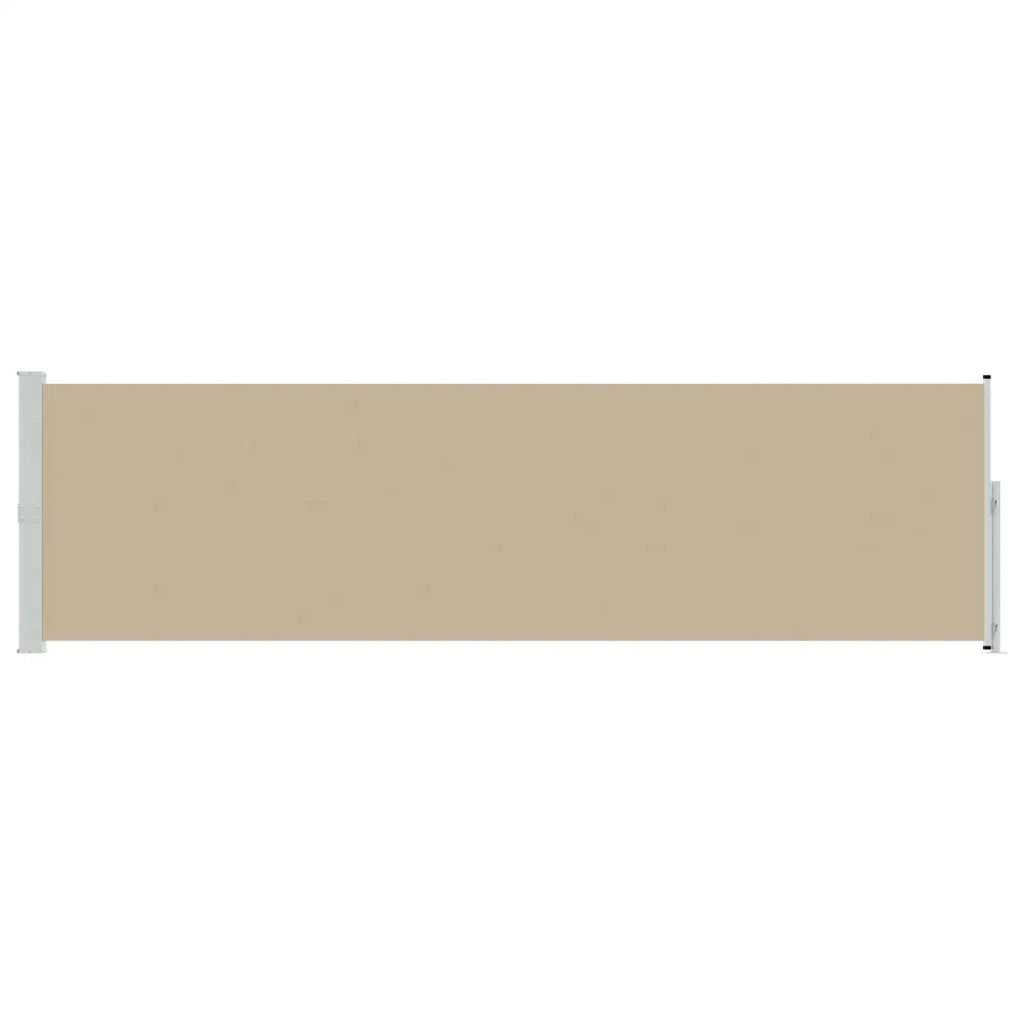 Tenda laterale retrattile Beige 500 x 140 cm Poliestere
