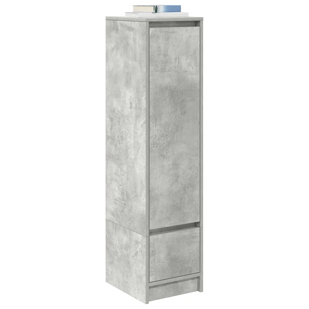 Credenza Grigio Cemento 29,5x34x119,5 cm in Legno Multistrato 861655
