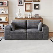 Divano Cloud 180cm ¨C MINIMAL ¨C Velluto a Coste Grigio Scuro, Imbottito, Senza Montaggio