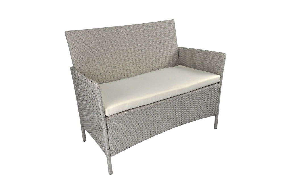 Salotto da giardino in rattan, set di divani da esterno in polyrattan tortora - Erica - RT-E03ZB