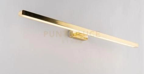 APPLIQUE LED LANCER ORO FISSAGGIO PARETE E SPECCHIO 13W 1000LM 4000K IP54 75x9x4CM