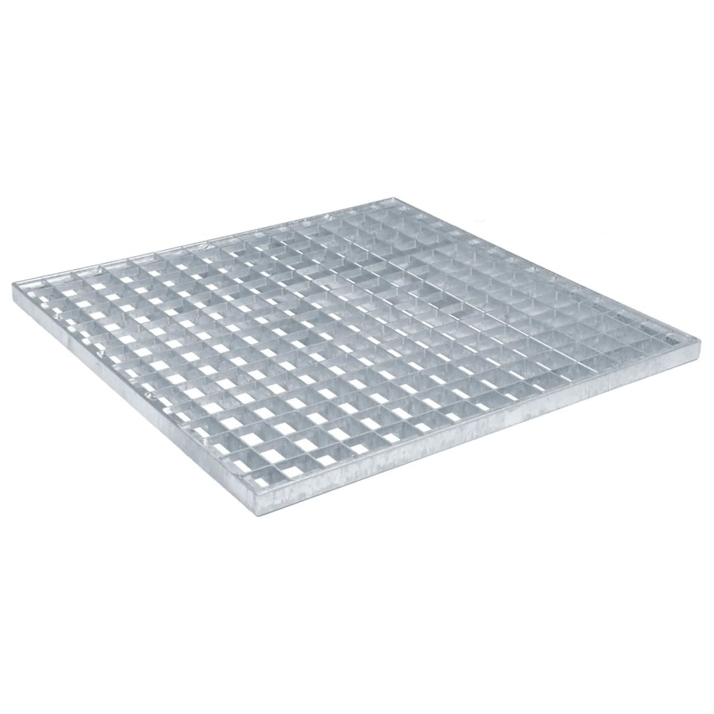 Grata Argento 50 x 50 x 2 cm Acciaio Zincato a Caldo 42018655