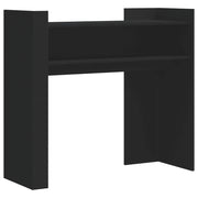 Tavolino Consolle-Tavolino da soggiorno-Tavolino da Salotto Nero 100x35x90 cm in Legno Multistrato