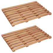 Tappeto da bagno 2 pezzi in legno massello di acacia 56 x 37 cm 02_0005666