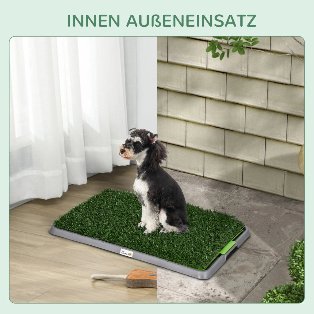 Toilette per Cani con Erba Sintetica ¨C zephmum ¨C Verde 67x41x3.5cm