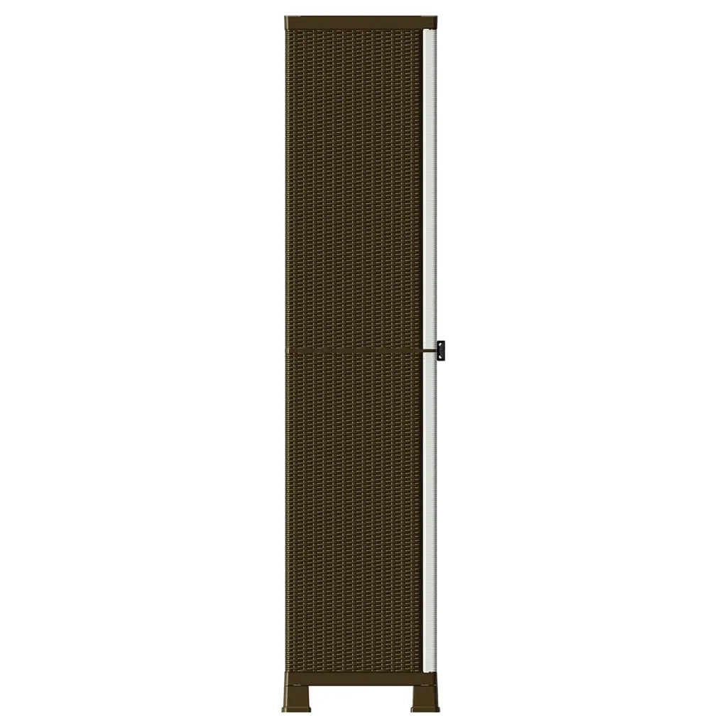 Mobile contenitore compatto in plastica grigia 68 x 39 x 171 cm con ripiani regolabili design moderno 02_0046945