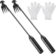Due Strappi Erbacce per Giardini con Guanti - Rimozione Erbacce Effettiva e Strumenti Giardinieri