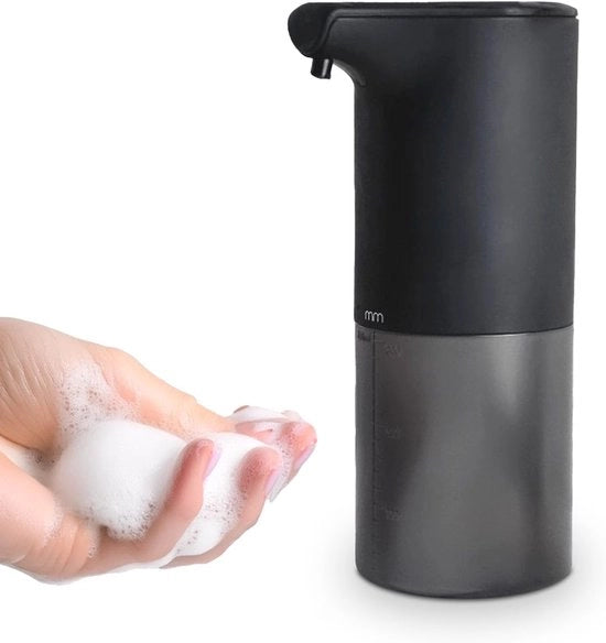 Dispensatore di Sapone Schiumante Automatico - Dispensatore a Sensore - Ambientalmente Pieno - 1 pezzo - Nero Opaco