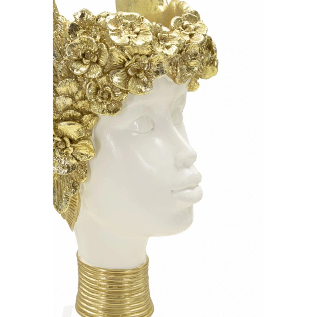 Scultura Icaro 2, Oro, Poliresina, 15x14,5x32 cm