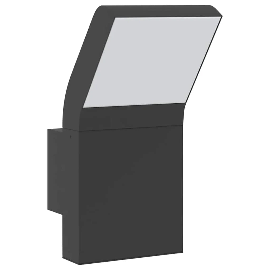 Set di 2 applique LED da esterno 10 x 15 x 22 cm design elegante alluminio nero 02_0056584
