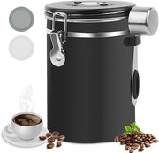 Bottiglia di caffè a prova d'aria - 1,8 l - acciaio inossidabile - con registrazione del tempo