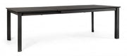 Tavolo Allungabile Konnor 160-240x100 cm Antracite in Alluminio