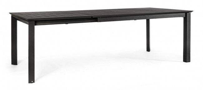 Tavolo Allungabile Konnor 160-240x100 cm Antracite in Alluminio