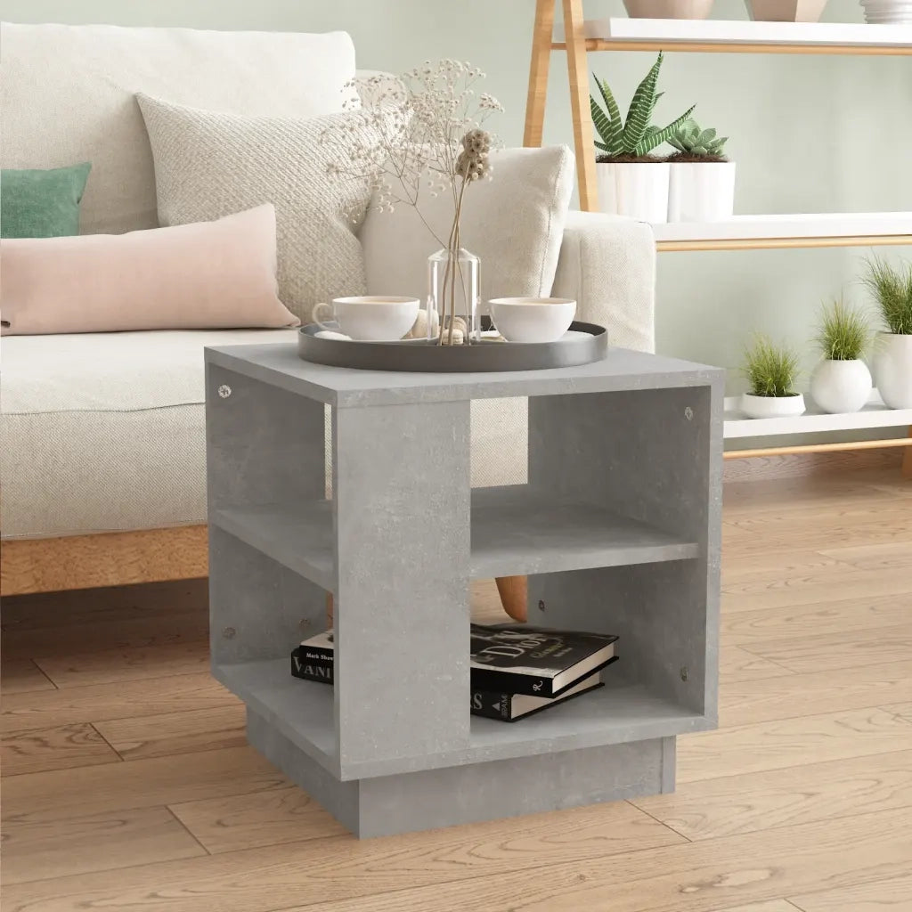 Tavolino salotto | Tavolino da caff¨¨ | Tavolino da Soggiorno Grigio Cemento 40x40x43 cm Legno Multistrato