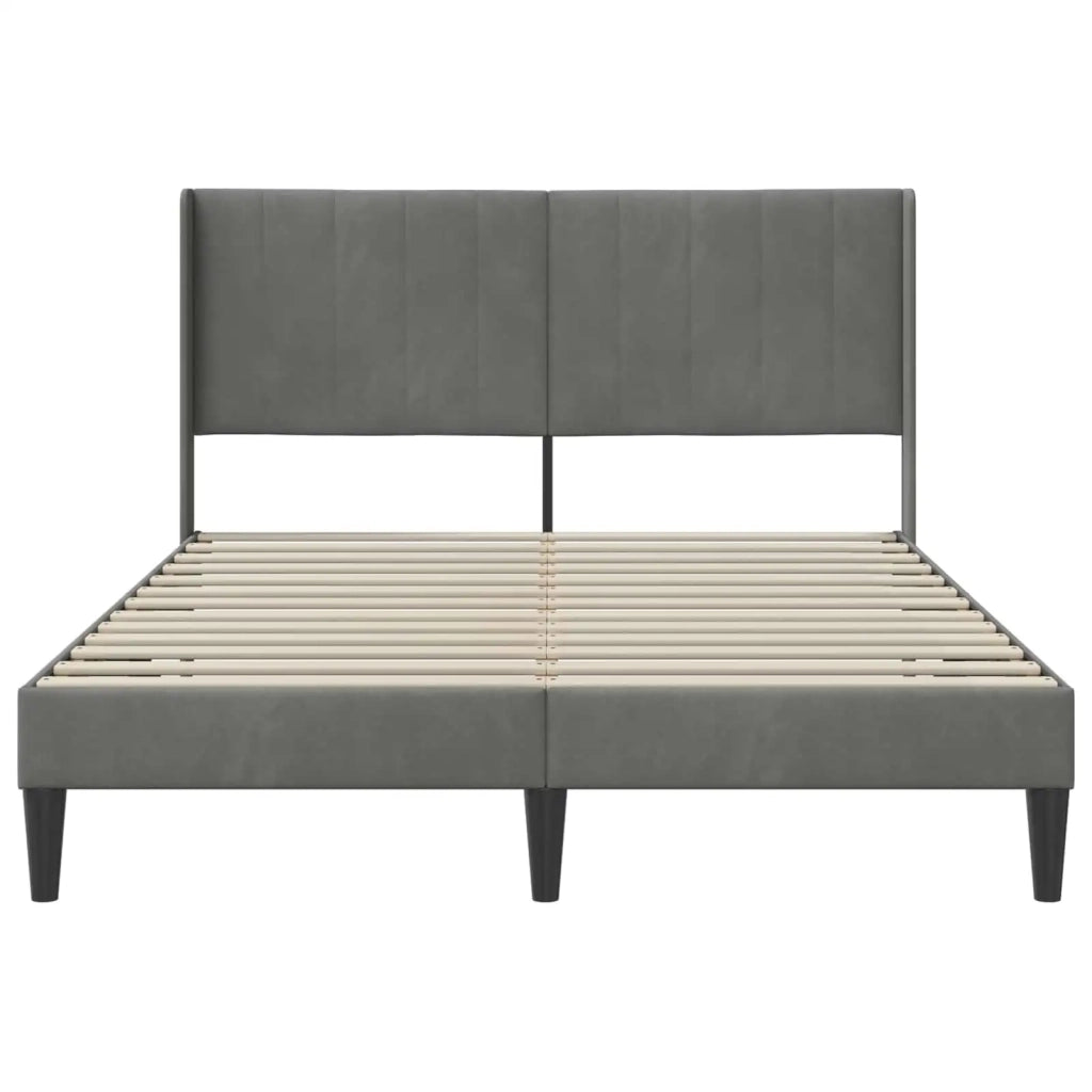 Struttura del letto Grigio Scuro 120 x 190 cm Velluto 42027492