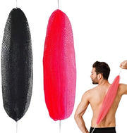 Set di esfoliazione per doccia e bagno, 2 pezzi, grande formato, nero, corpo e pelle, per uso in casa e viaggio