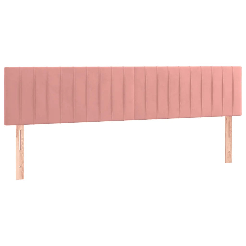 Giroletto a Molle con Materasso Rosa 120x190 cm in Velluto
