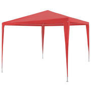 Tenda Party-Tenda da festa Rosso 300 x 300 x 255 cm PE e Acciaio