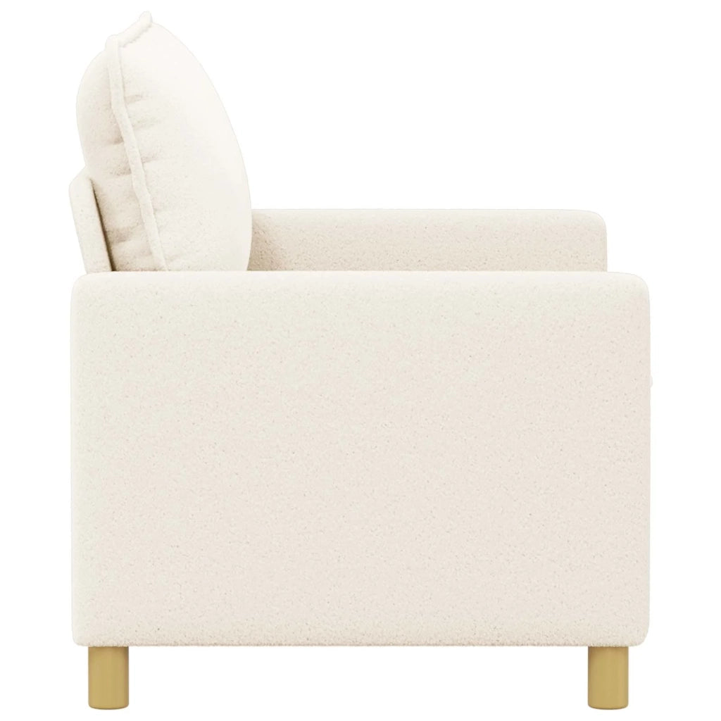 Divano Crema 126 x 81 x 87,5 cm Tessuto