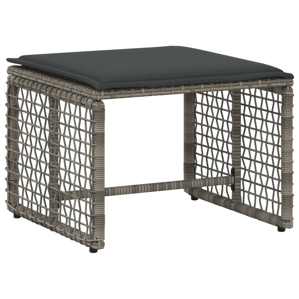 Set di Mobili da Esterno con cuscino 5 pcs Grigio