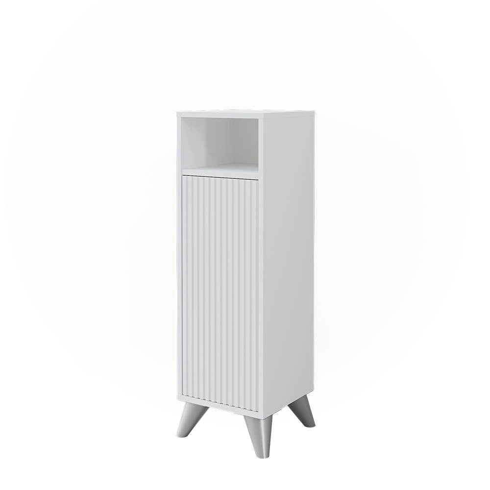 Vicco mobiletto bagno Bianco 30 x 97 cm con porta
