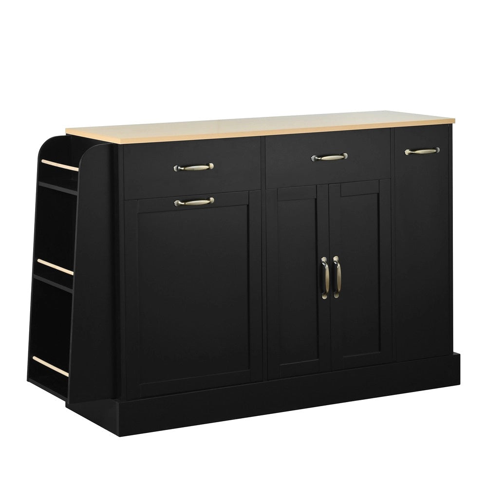 Credenza moderna con cassetti e ante per soggiorno ¨C MINIMAL ¨C Nero