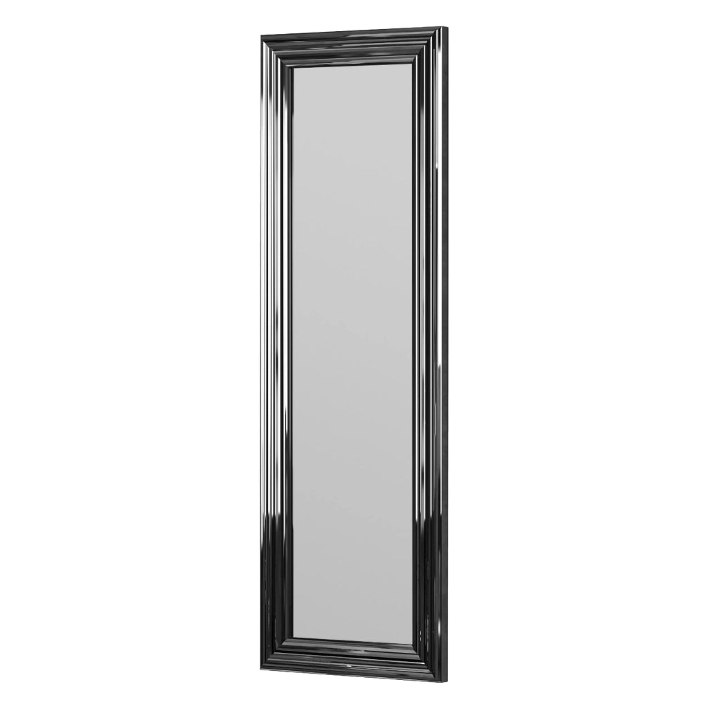 Croviana, Specchio Forma Rettangolare, 30x90h cm Argento