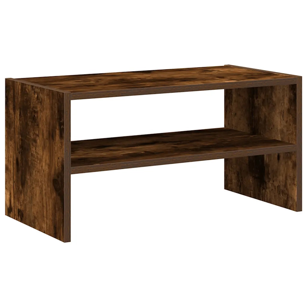 Scarpiera Impilabile Rovere Fumo 60x30x30,5 cm 858865
