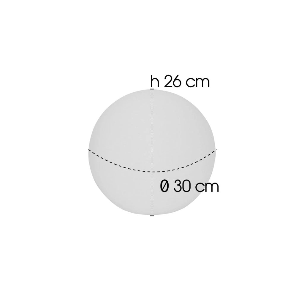 Sfera Luminosa da Giardino a LED Ø30 cm in Resina 5W Sphere Multicolore