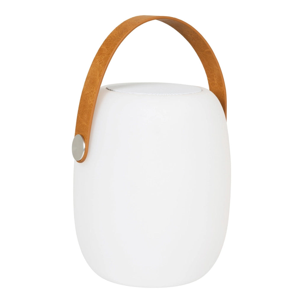 Lampada da Esterno Ricaricabile Cardiff, Bianco, Polietilene, 18x18x21 cm
