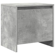 Comodino | Armadio da Notte | Mobiletto da notte Grigio Cemento 45x34x44,5 cm in Truciolato