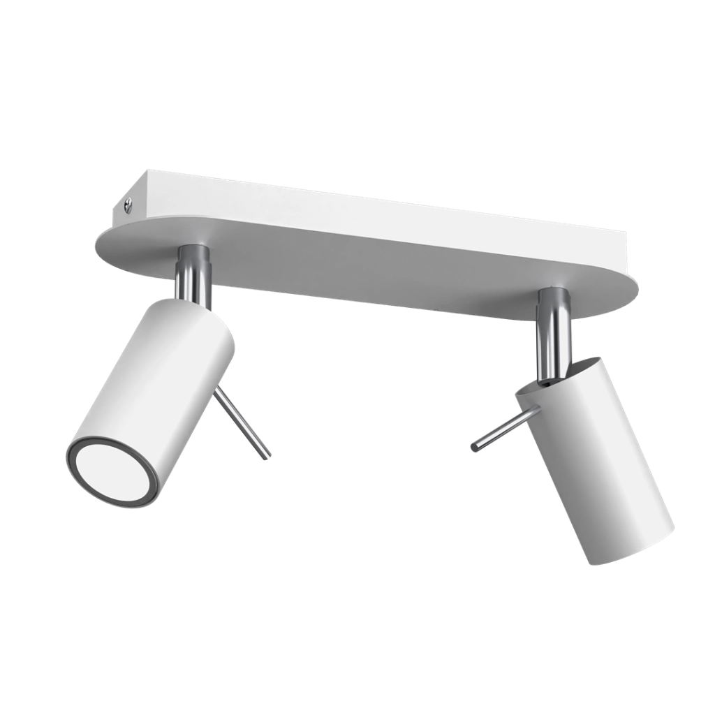 Plafoniera spot Preston Milagro bianco/cromo 2xGU10 40W