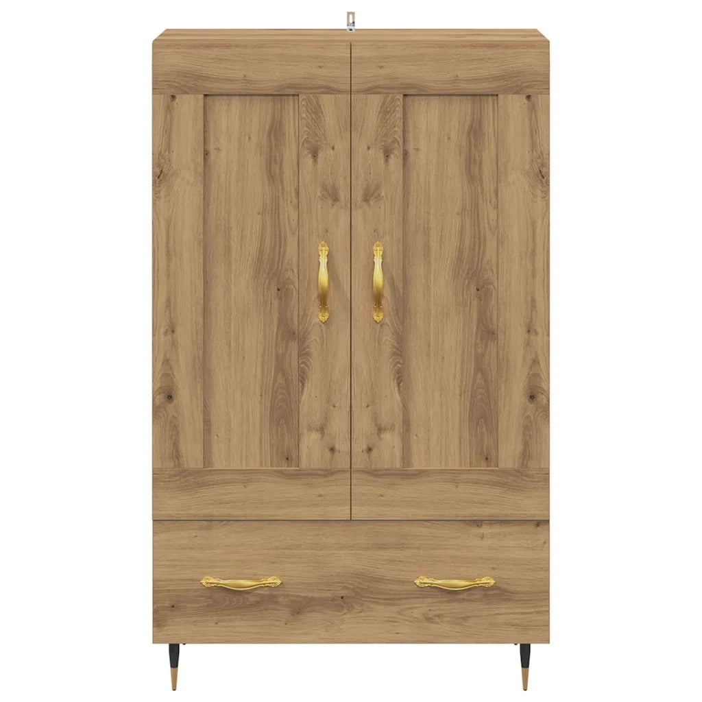 Credenza con Cassetto-Buffet-Armadio da cucina Rovere artigianale 69,5 x 31 x 115 cm 176552