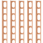 Profili in alluminio verniciato colore 142 marrone a l per finitura parete proangle *** pezzi 5 pz, confezione 1