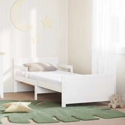 Struttura letta con materasso estensibile Bianco 80 x 200 cm